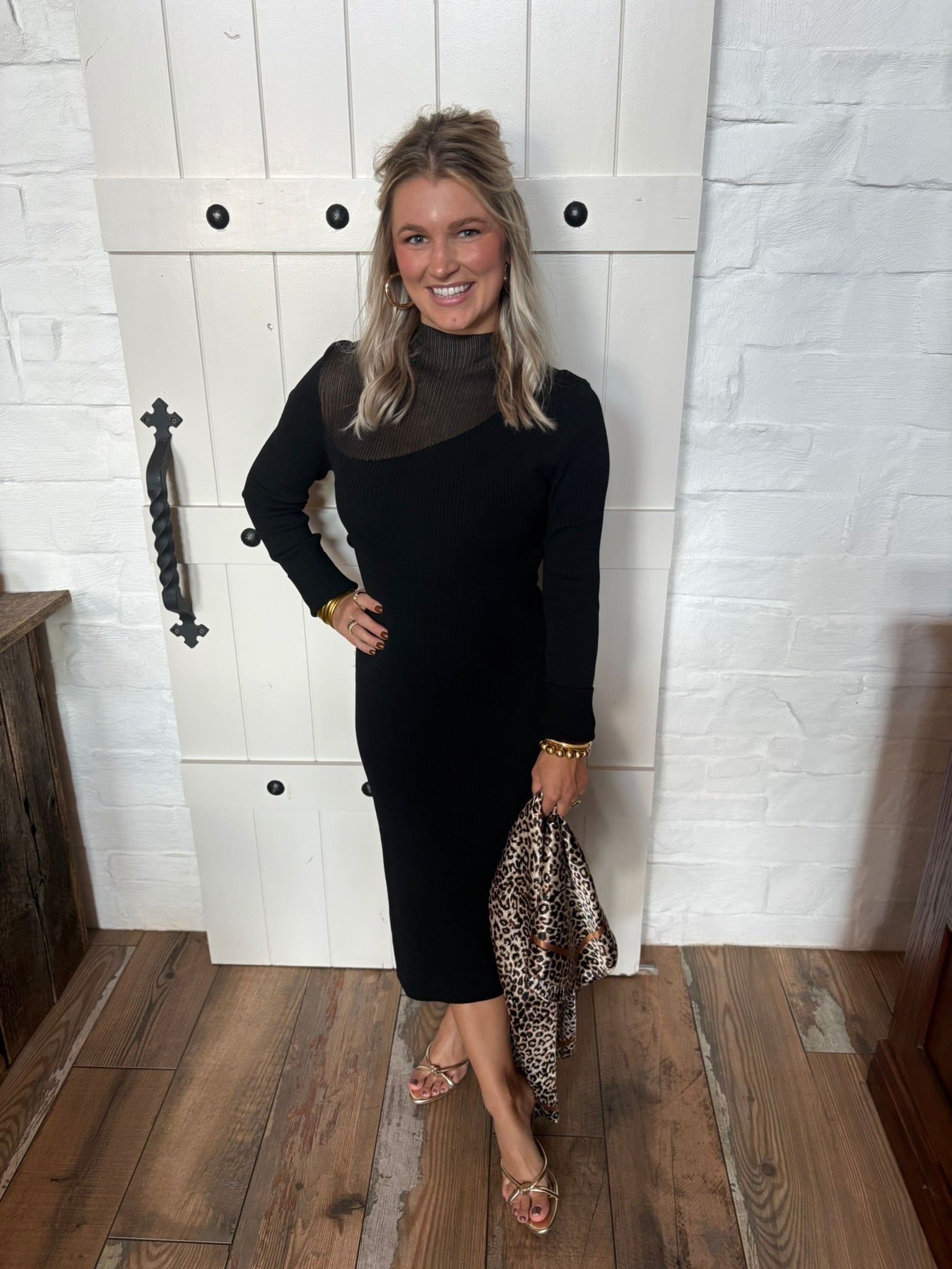 Chic Look Midi Sweater Dress - Dresses - Able