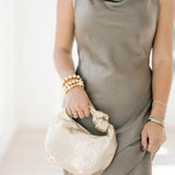 Chrissy Knotted Metallic Gold Handbag - Accessories - Purses & Handbags - Shiraleah
