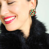 Christmas Spirit Wreath Earrings - Jewelry - Earrings - Gaby & Grace