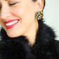 Christmas Spirit Wreath Earrings - Jewelry - Earrings - Gaby & Grace