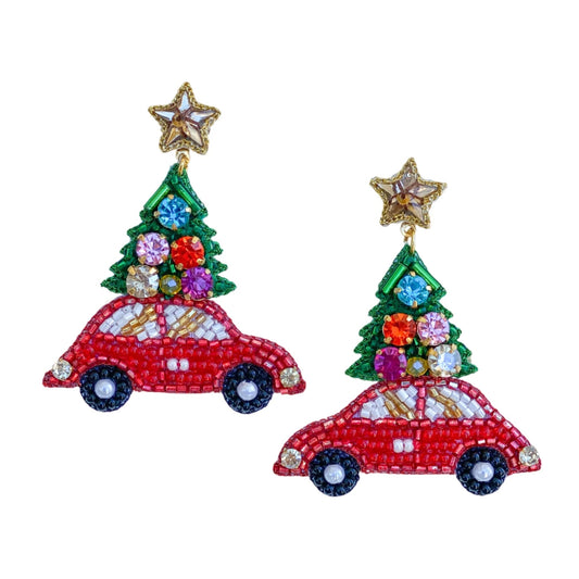 Christmas Tree Car Earrings - Jewelry - Earrings - Gaby & Grace