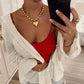 Chunky Heart Necklace - Jewelry - Necklaces - Chansutt Pearls