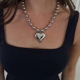Chunky Heart Necklace - Jewelry - Necklaces - Chansutt Pearls