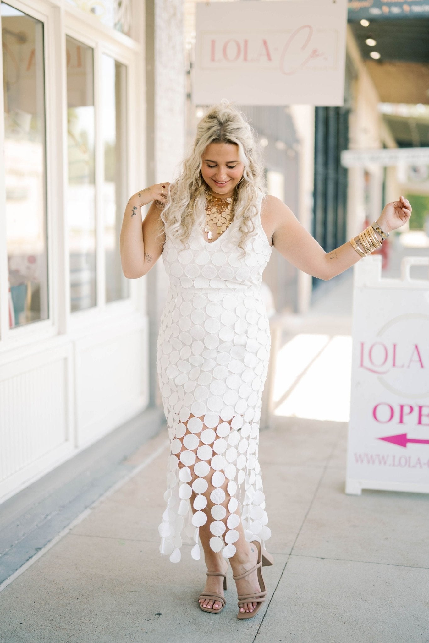 City Classic Dot Dress - Dresses - Able