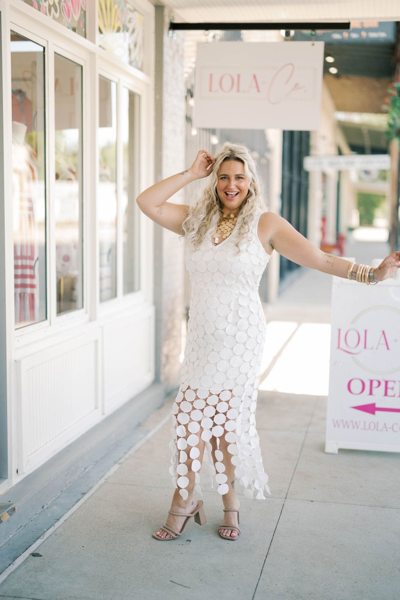 City Classic Dot Dress