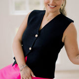 City Noir Sweater Tank Top - Tops - Sweaters - She & Sky