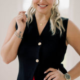 City Noir Sweater Tank Top - Tops - Sweaters - She & Sky