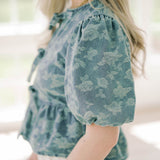 City Romance Denim Top - Tops - Blouses - Blu Pepper