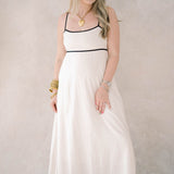City Romance Linen Maxi Dress - Dresses - Blu Pepper