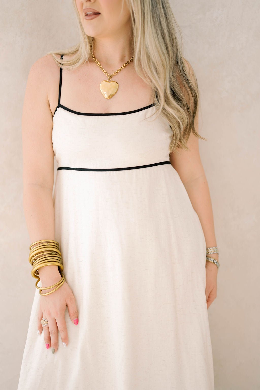 City Romance Linen Maxi Dress