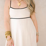 City Romance Linen Maxi Dress - Dresses - Blu Pepper