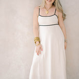 City Romance Linen Maxi Dress - Dresses - Blu Pepper