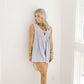 Classic Charm Pearl Denim Romper - Rompers - Peach Love CA