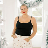 Coffee Days Dot Denim Pants - Bottoms - Pants - Peach Love CA