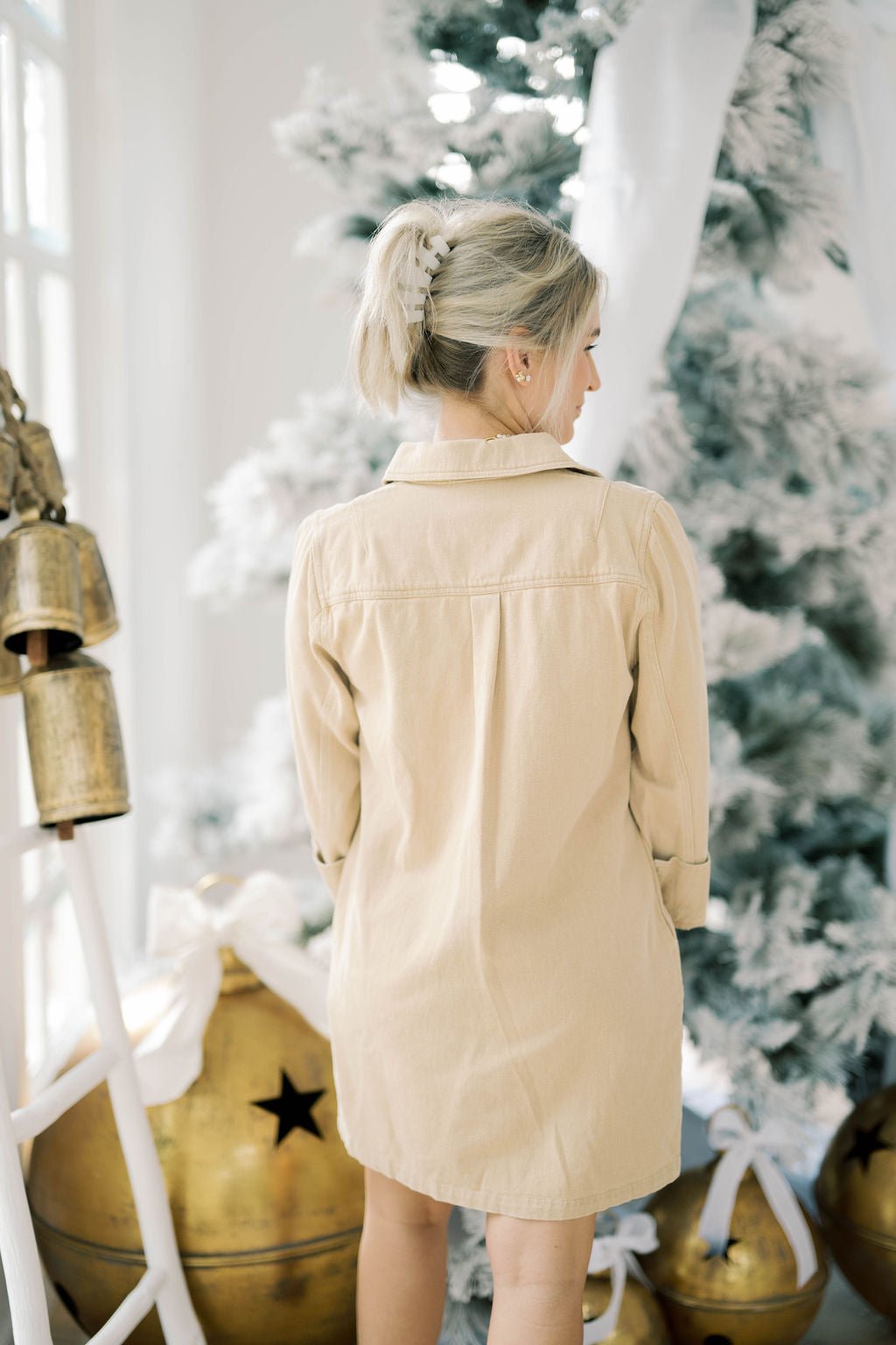 Coffee Shop Days Shirt Dress - Dresses - She & Sky