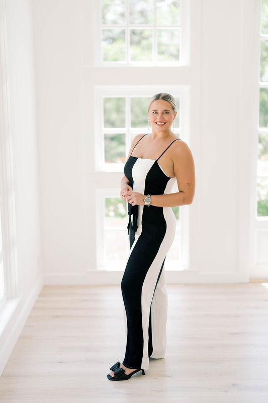 Copy That Thick Stripe Jumpsuit - Jumpsuits - Blu Pepper