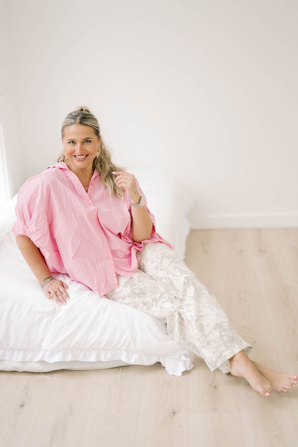 Cosmos & Kisses Oversized Top - Tops - Blouses - Q2