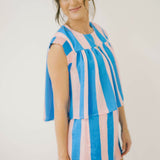 Cotton Candy Skies Striped Shorts - Bottoms - Shorts - Adrienne