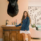 Country Festival Time Denim Button Down Dress - Dresses - Needii