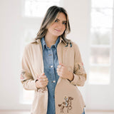 Cowgirl Up Embroidered Top - Tops - Blouses - Blue B