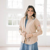 Cowgirl Up Embroidered Top - Tops - Blouses - Blue B