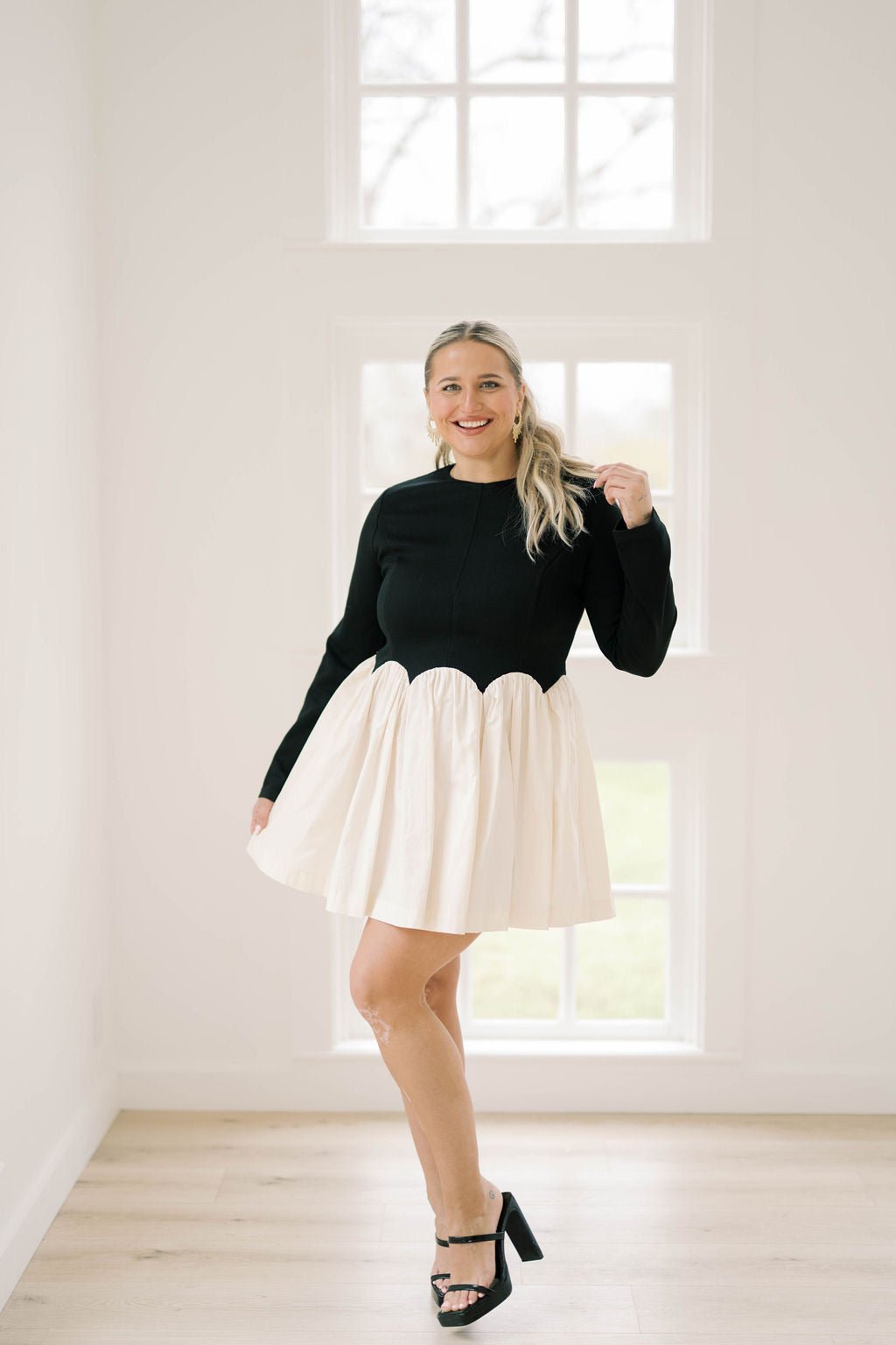 Crisp Air Mini Two Tone Dress - Dresses - Heyson