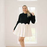 Crisp Air Mini Two Tone Dress - Dresses - Heyson