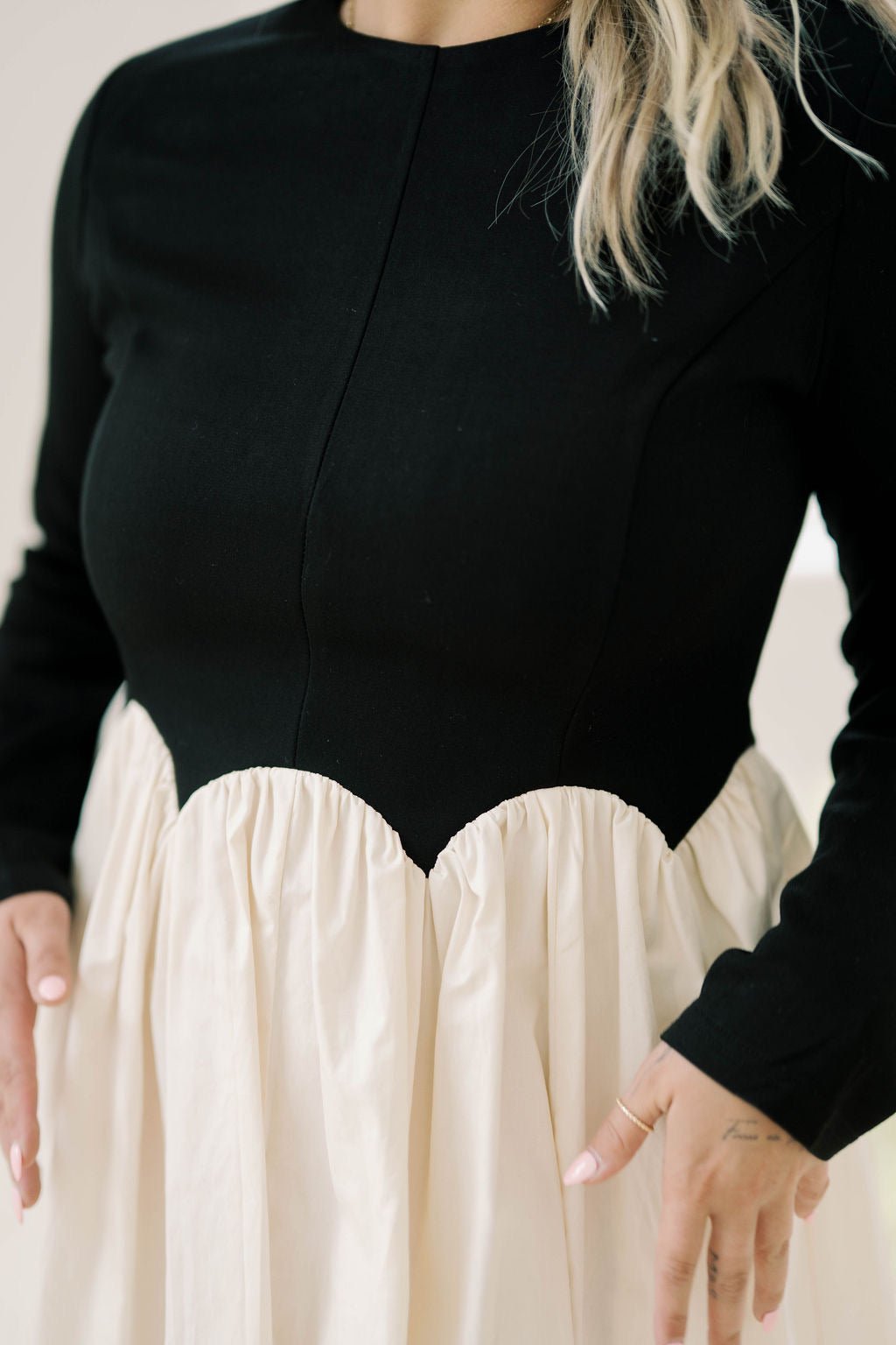 Crisp Air Mini Two Tone Dress - Dresses - Heyson