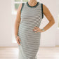 Crossing Paths Striped Maxi Dress - Dresses - Blu Pepper