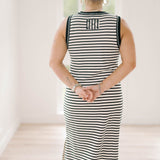 Crossing Paths Striped Maxi Dress - Dresses - Blu Pepper