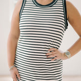 Crossing Paths Striped Maxi Dress - Dresses - Blu Pepper