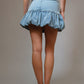 Cuddle Season Bubble Denim Skirt - Bottoms - Skirts - Blue B