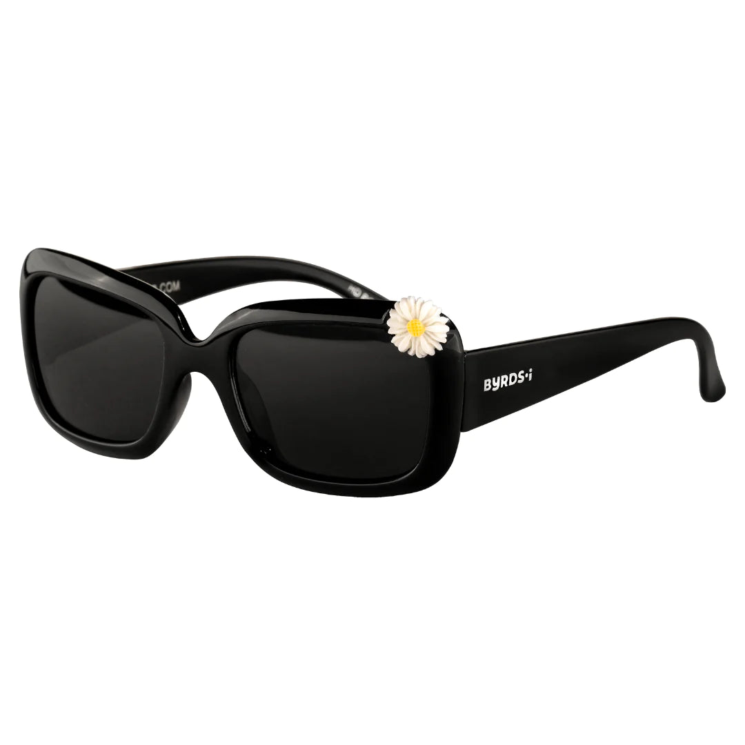 These glossy, black sunglasses feature polarized lenses and still very fashionable. Mommy and me! Make summer-time memories in style! With UV-protective lenses, you can rest assured that your little one's eyes are safe. Plus, they'll look oh-so-cute!