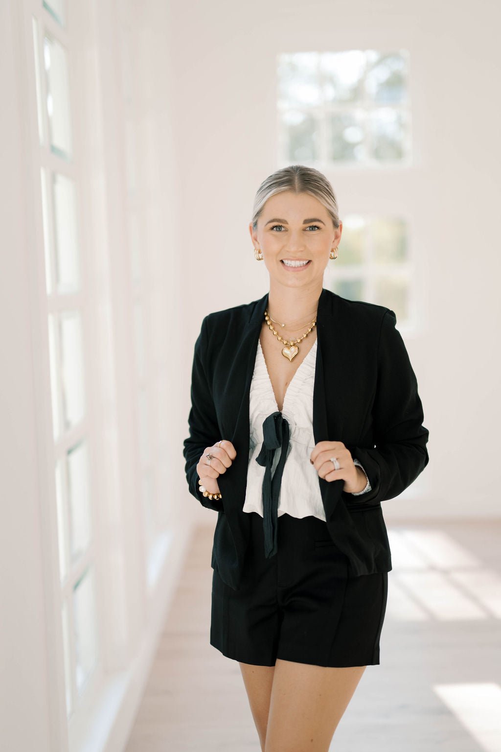 Daring Stares Black Blazer - Outerwear - Blazers - She & Sky