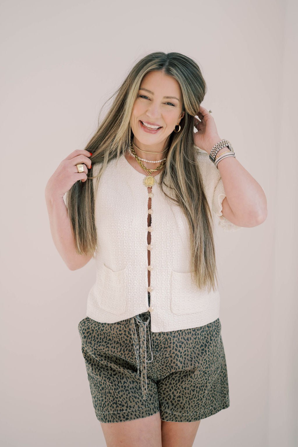 Darling Details Leopard Shorts - Bottoms - Shorts - She & Sky