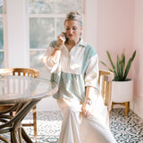 Days Off Flowy Striped Top - Tops - Blouses - She & Sky