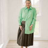 Delicate Daze Oversized Button Down Top - Tops - Blouses - She & Sky