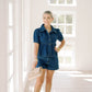 Denim Darling Peplum Top - Tops - Blouses - Le Lis