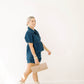 Denim Darling Peplum Top - Tops - Blouses - Le Lis