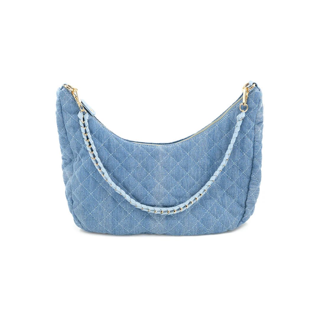 Denim Quilted Tote Bag/Crossbody - Bags - Totes - BC Bags