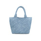 Denim Woven Large Tote