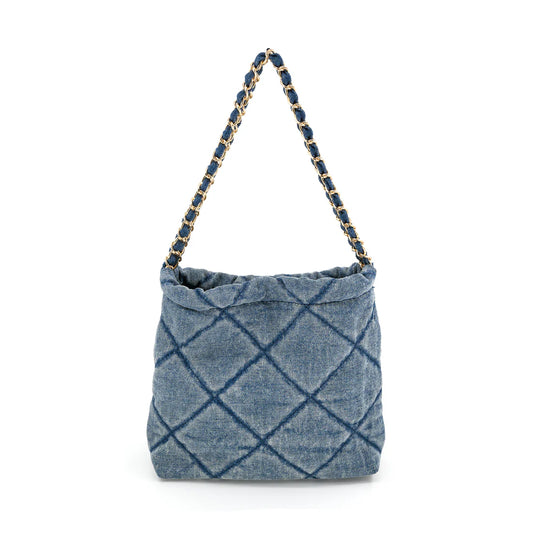 Distressed Denim Tote Bag