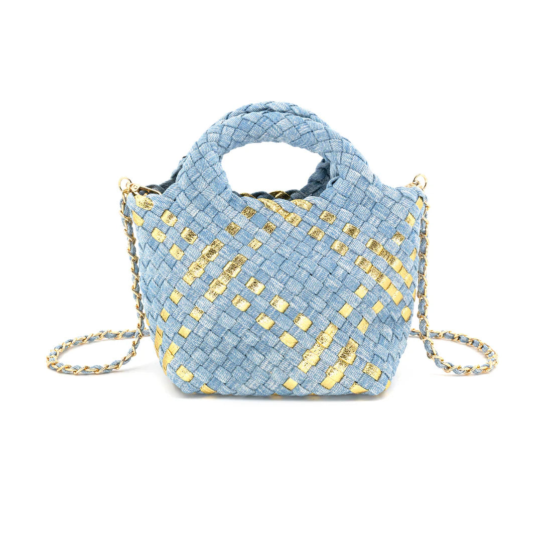Denim Woven Clutch Crossboy