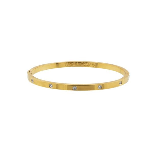 Diamond Gold Cuff Bangle - Jewelry - Bracelets - Brenda Grands Jewelry