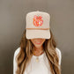 Disco Pumpkin Orange Chain Trucker Hat - Accessories - Hats - Summer Tees