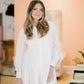 Downtown Views Pleated White Dress - Dresses - Able