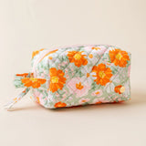 Essentials Quilted Cosmetic Pouch - Bouquet Beauty Sage - Accessories - Travel - Darling Effect