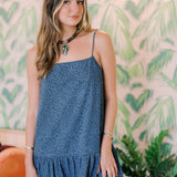 Eye of the Tiger Denim Leopard Dress - Dresses - Needii