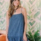 Eye of the Tiger Denim Leopard Dress - Dresses - Needii
