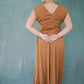 Fall Foliage Satin Midi Dress - Dresses - Heyson